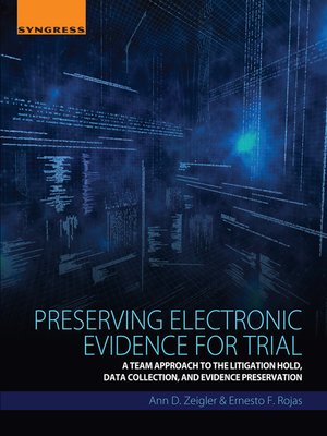 cover image of Preserving Electronic Evidence for Trial